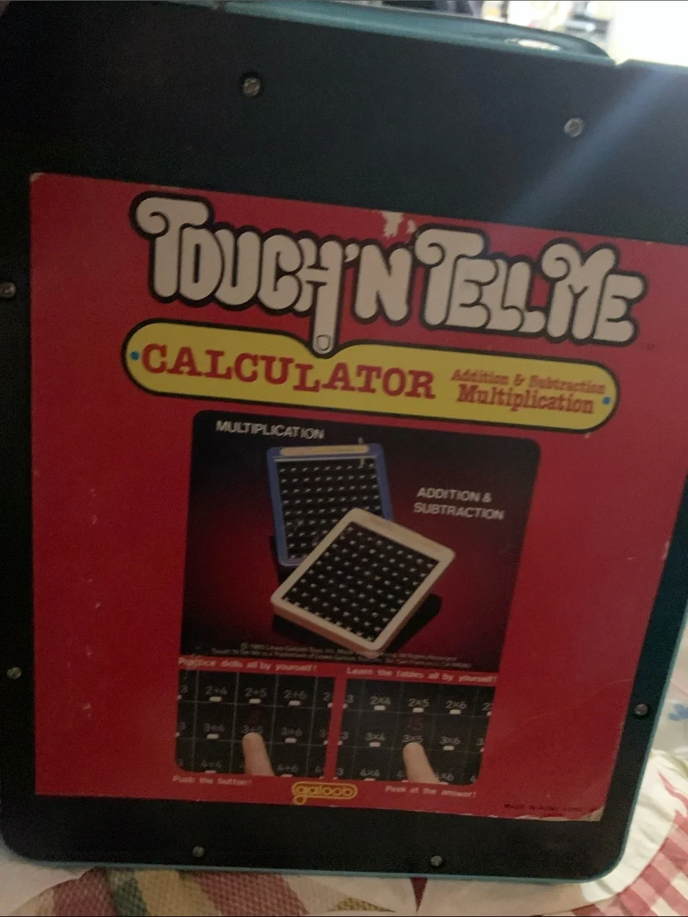 Touch ‘N’ Tell Me Multiplication Calculator Education Toy Functions Hands On